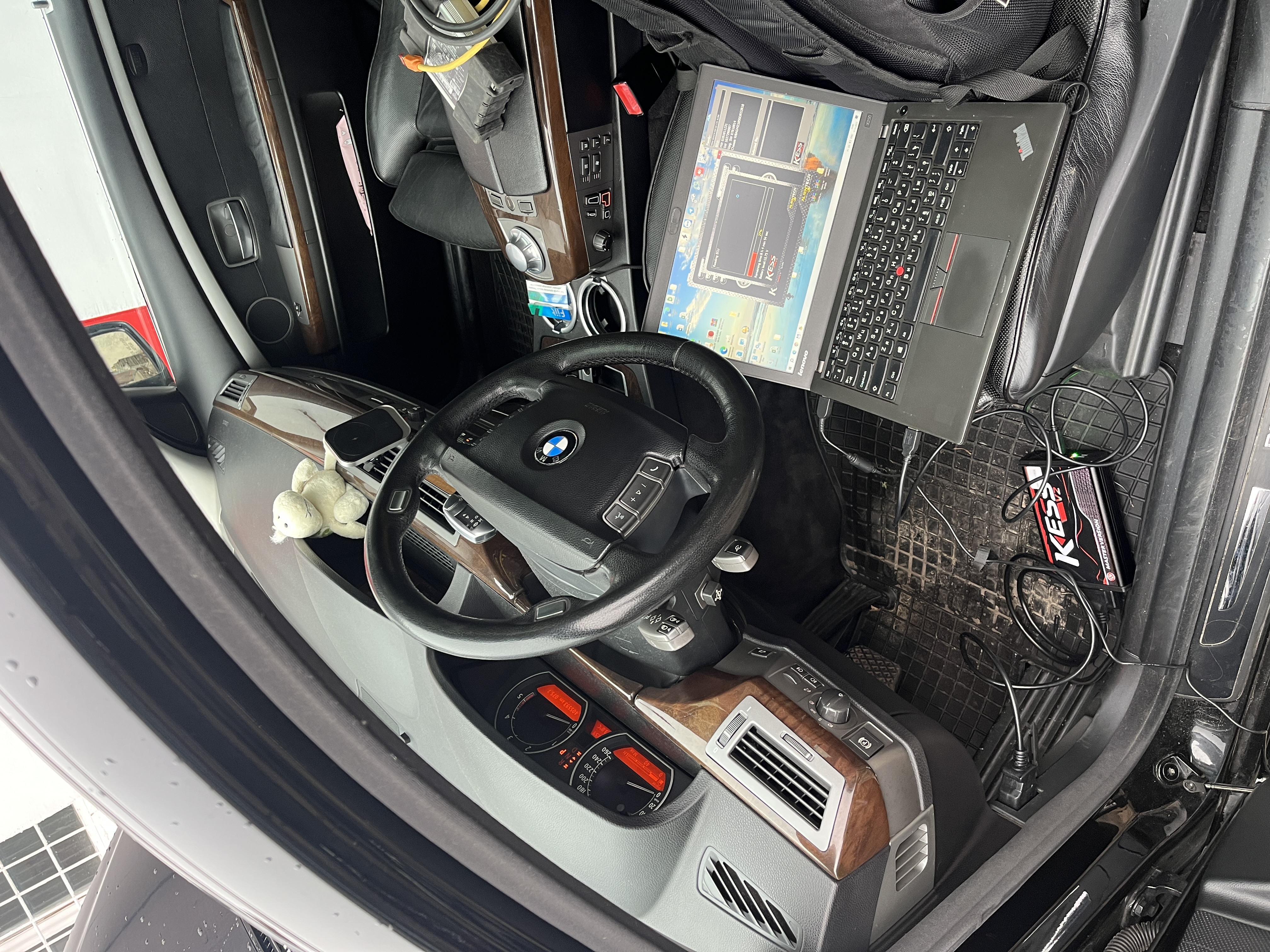 BMW E65 730D after chip tuning — +49 HP, +100 Nm