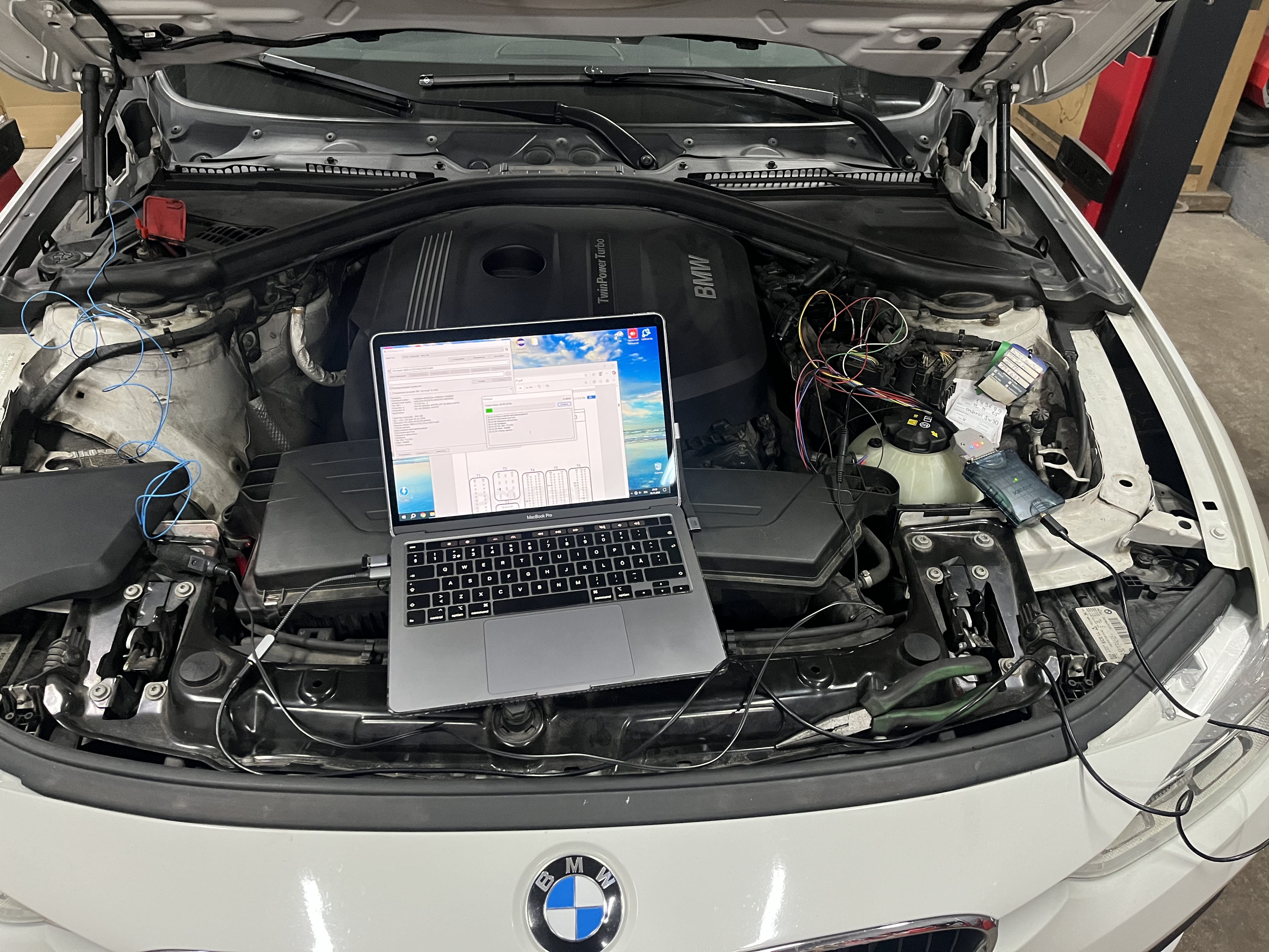 BMW F30 320i after chip tuning — +76 HP, +150 Nm